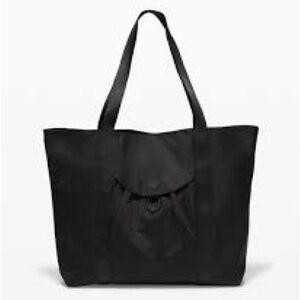 Lululemon Take it On Black Tote Bag medium to large